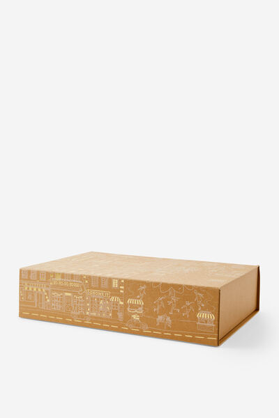 Large Magnetic Flat Pack Box, TINY WORLD METALIC