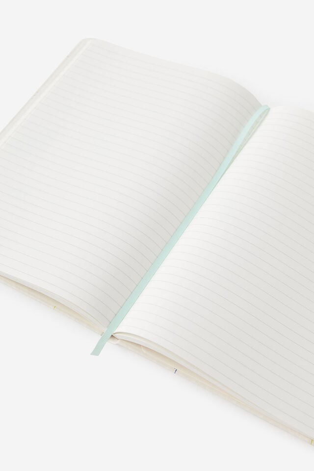 B5 Hard Lined Notetaker Notebook, ECRU DITSY CELESTIAL