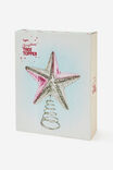 Christmas Tree Topper, SEQUIN STAR/METALLIC SILVER - example image 2