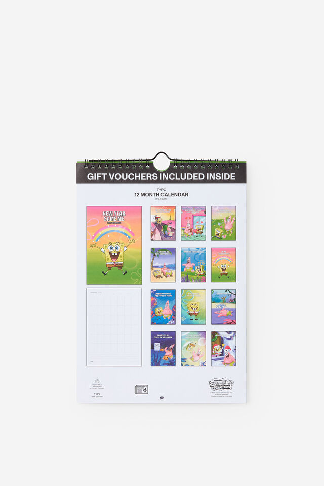 2026 Get A Date Wall Calendar, LCN NIC SPONGEBOB