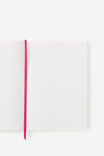 A5 Soft Lined Notetaker Notebook, STRAWBERRY MILK DITSY CHERRIES - example image 2