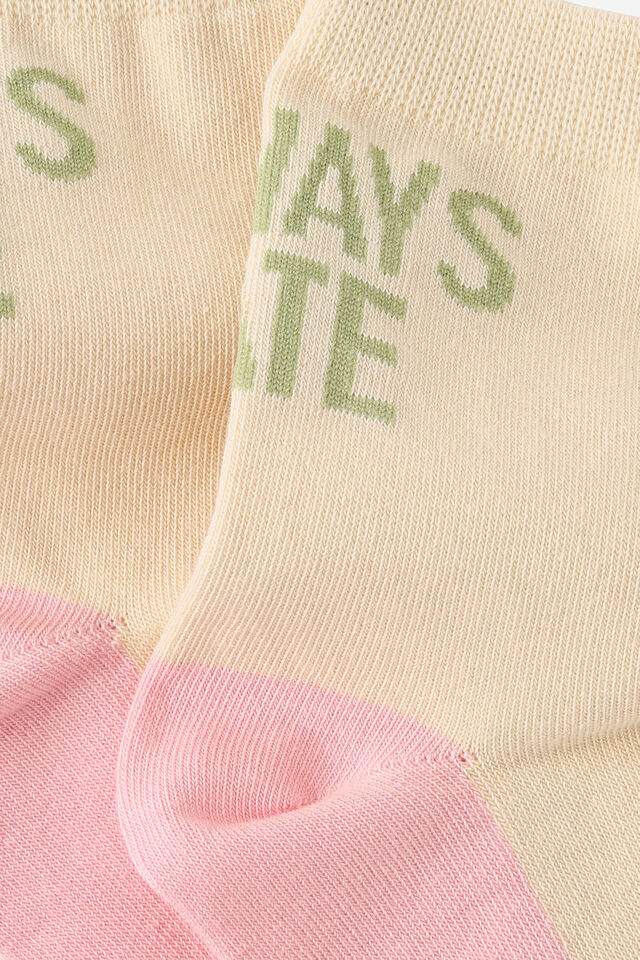 Mid Crew Socks, ALWAYS LATE