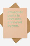 Premium Love Card 2.0, LOVE AND ANNOYED - example image 1