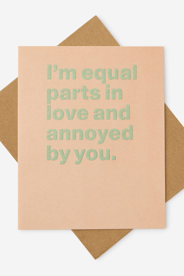 Premium Love Card 2.0, LOVE AND ANNOYED