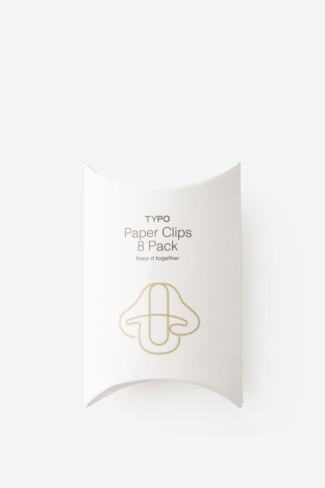 Shaped Paper Clips 8Pk, MUSHROOMS TYPO GREEN