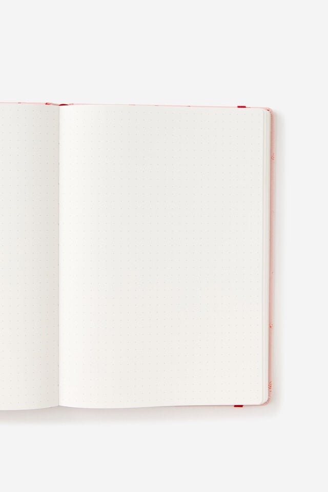 Metro B5 Hard Dot Notebook, Ditsy Pansy Pink Clay