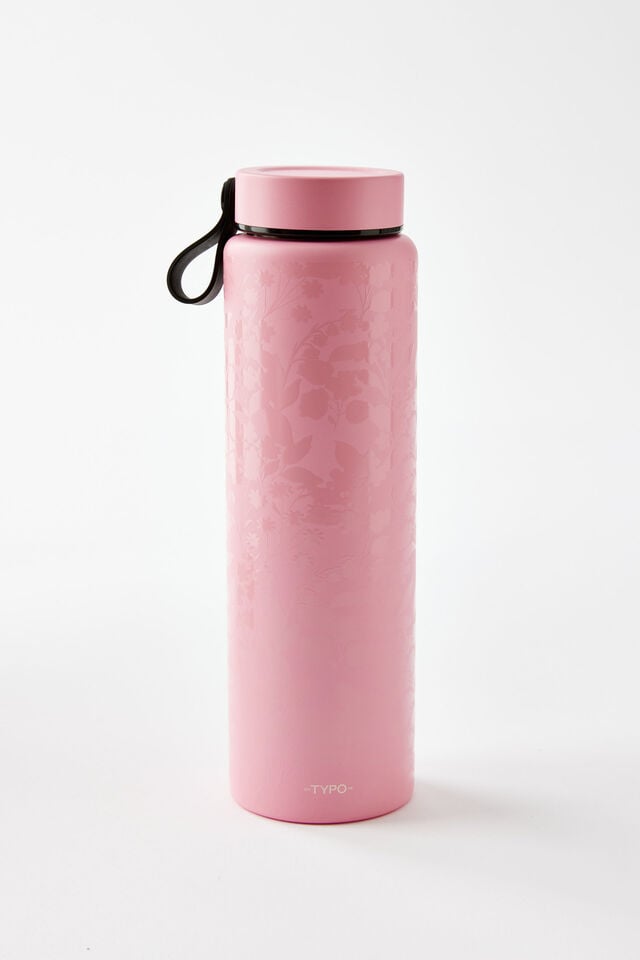 On The Move 1L Drink Bottle 2.0, BLOOM / STRAWBERRY MILK