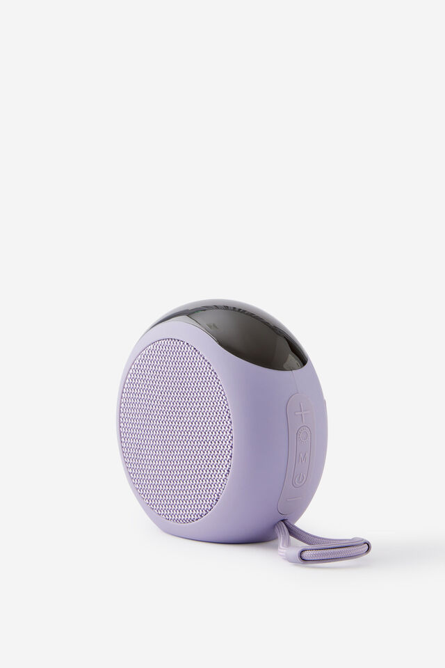 Wireless Led Portable Speaker, SILVER LILAC