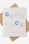 Good Luck Card, GOOD LUCK STREAMER - alternate image 1