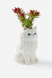 Persian Cat Vase, WHITE - example image 3