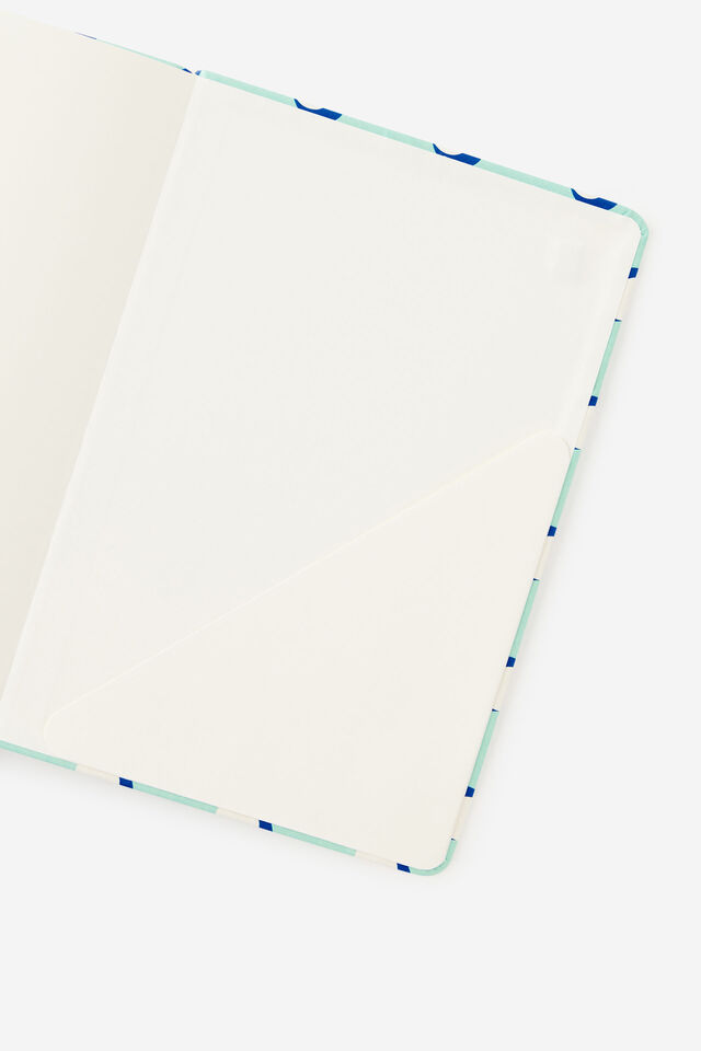 Personalised A5 Hard Lined Notetaker Notebook, JELLY MINT POLKA