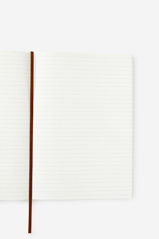 Personalised B5 Soft Lined Notetaker Notebook, ESPRESSO