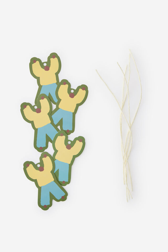 Die Cut Gift Tag 5Pk, PARTY TIME