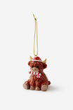 HIGHLAND COW CANDY CANE