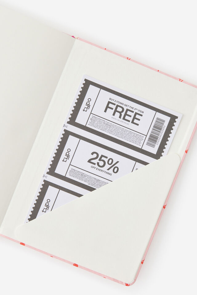2027 A5 Weekly On Schedule Diary, STRAWBERRY MILK DITSY CHERRIES