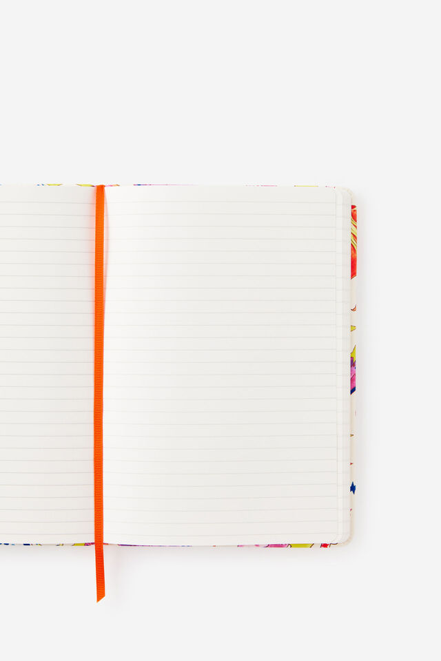 Personalised A5 Hard Lined Notetaker Notebook, ECRU CELESTIAL