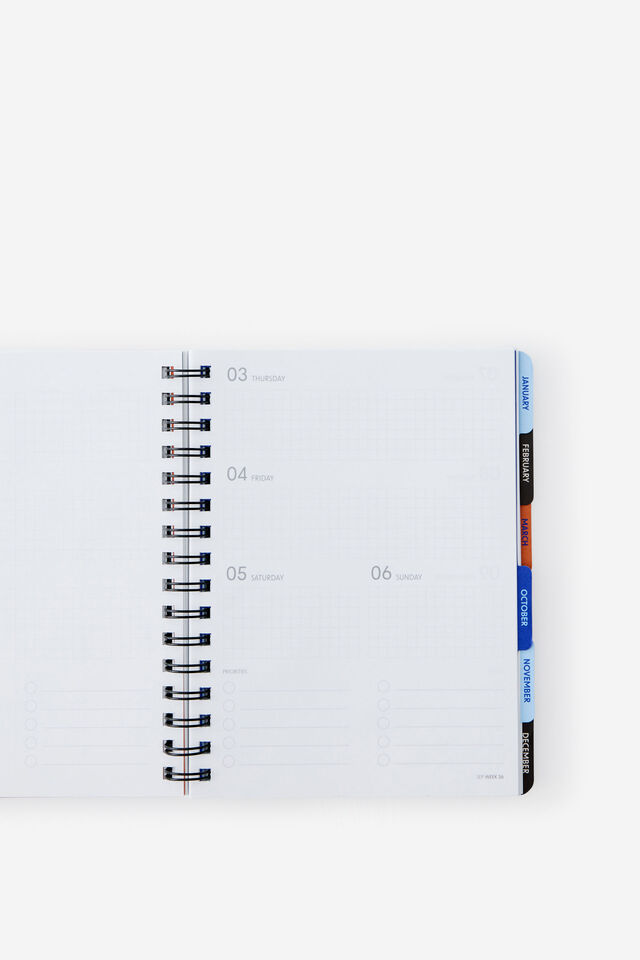 26/27 Weekly Planner, BLACK
