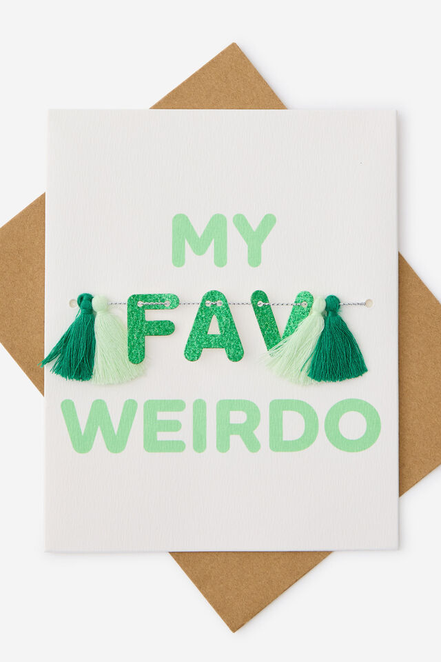 Luxe Tassel Cards, MY FAV WEIRDO