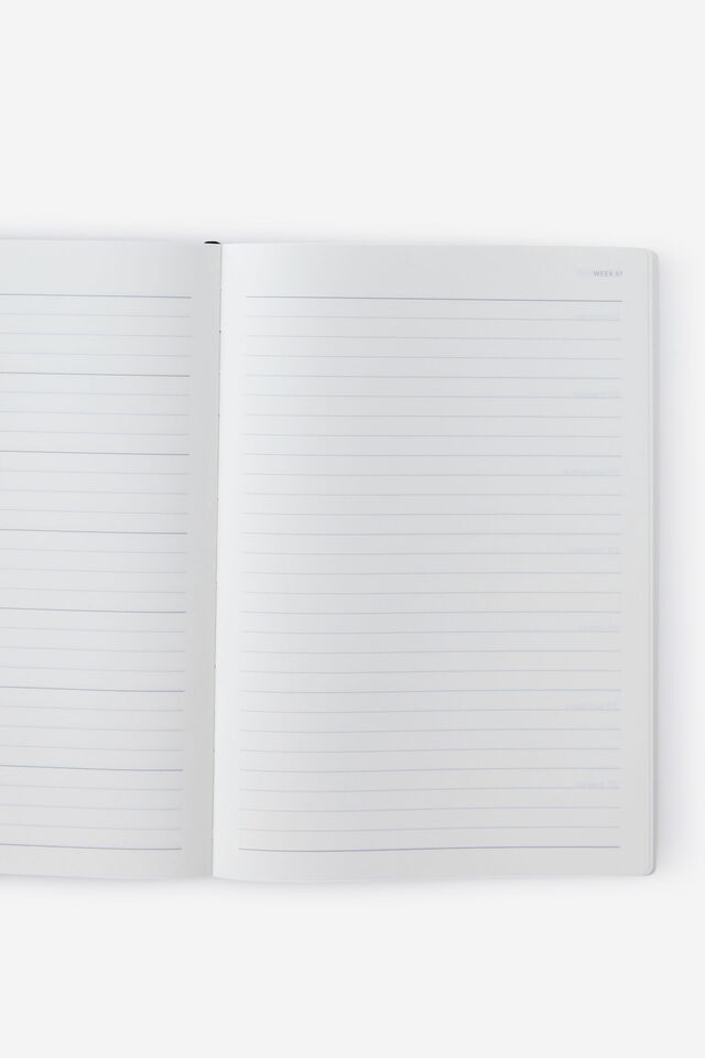 26/27 B5 Weekly Soft Diary, BLACK