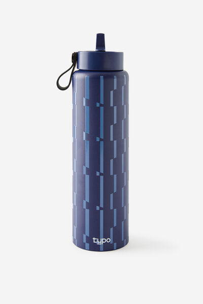 On The Move 1L Sipper Top, ZIG ZAG NAVY
