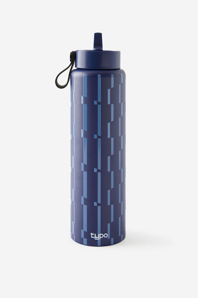 On The Move 1L Sipper Top, ZIG ZAG NAVY