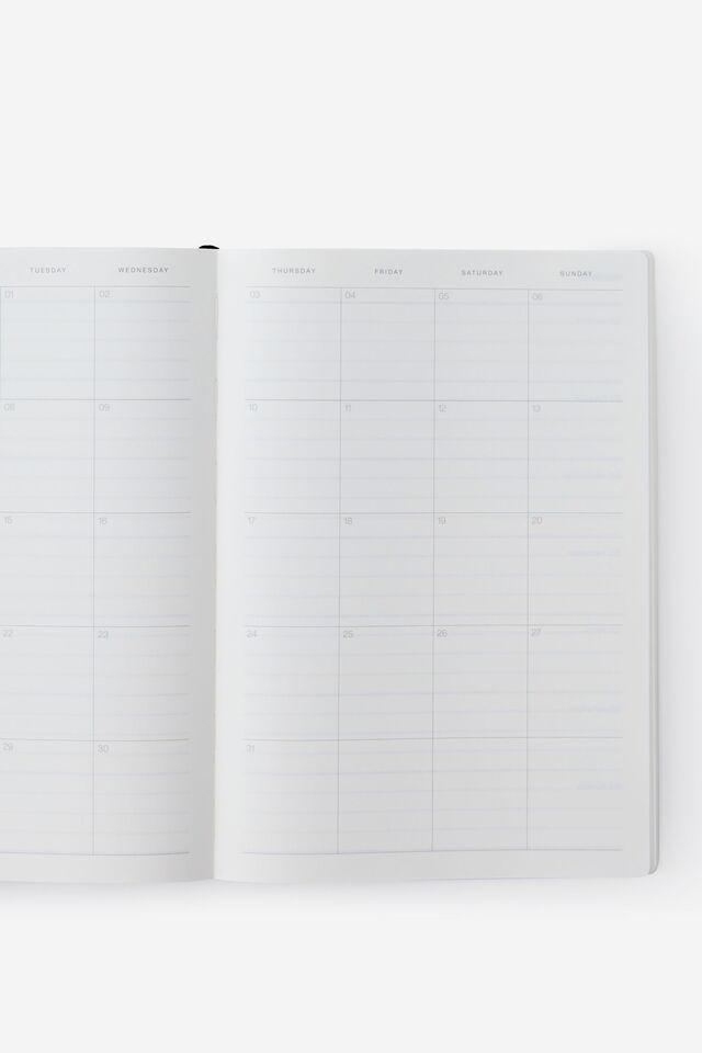 26/27 B5 Weekly Soft Diary, BLACK