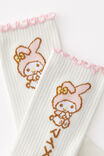 Socks, LCN SAN HELLO KITTY MY MELODY FRILL - alternate image 2