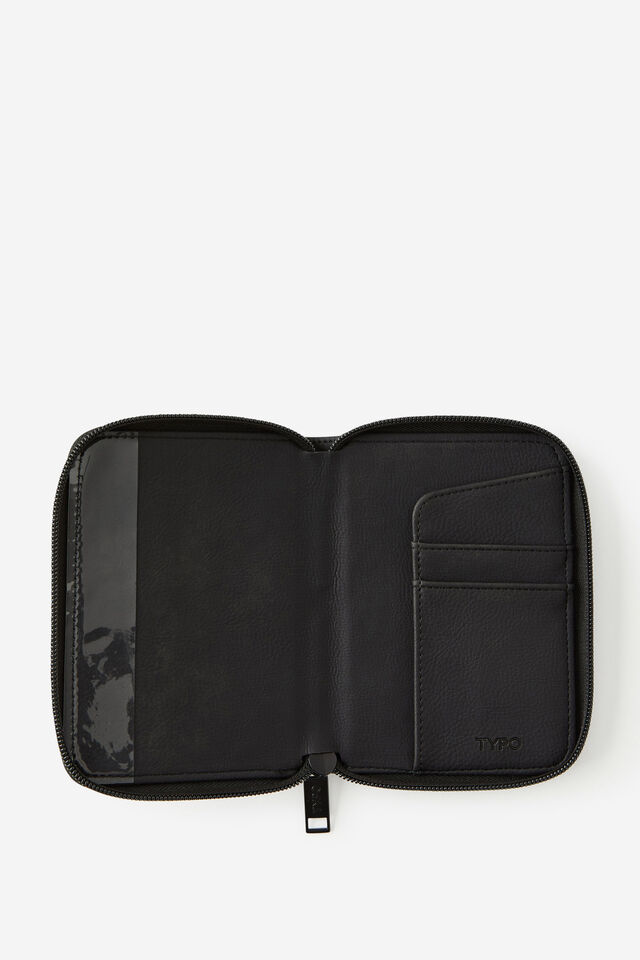 Personalised Traveller Passport Holder Pu, BLACK