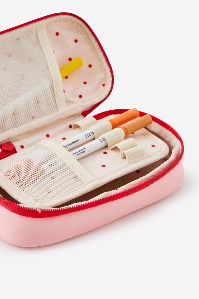 Hybrid Pencil Case, STRAWBERRY MILK