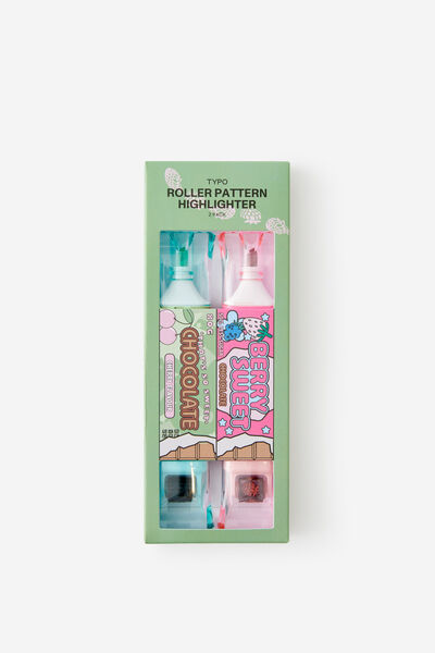 Roller Stamp Highlighter, BERRY CHOCOLATE