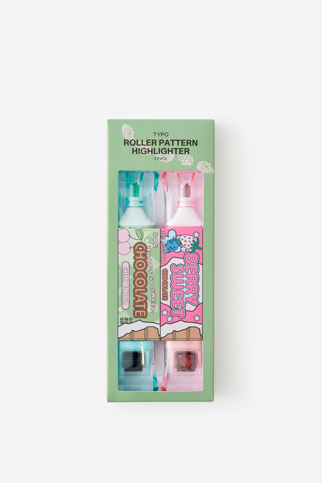 Roller Stamp Highlighter, BERRY CHOCOLATE