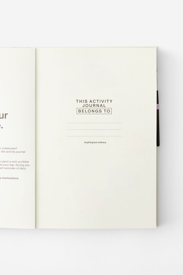 Premium B5 Activity Journal, BRUSH STROKES WEEKLY PAINT