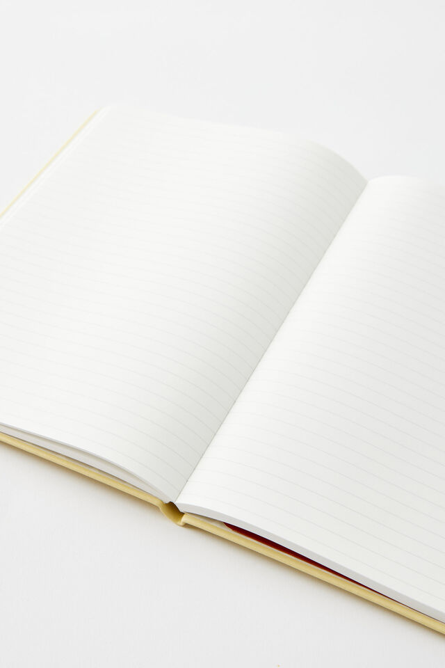 B5 Hard Cover Lined Notebook, LIMONCELLO