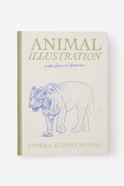 A4 Luxe Upskill Activity Journal, SKETCH & COLOUR ANIMALS