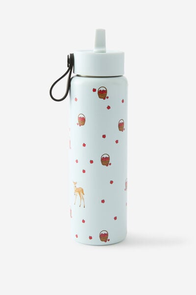 On The Move 500Ml Sipper Top, DEER & APPLE YARDAGE SEA MIST