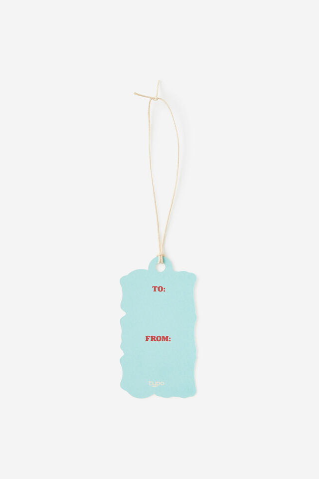 Die Cut Gift Tag 5Pk, HO HO HO