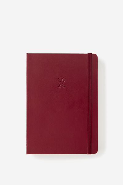 2026 B6 Daily Hard Metro Diary, Cabernet