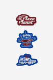Collector Iron On Patches 3Pk, LCN DIS TOY STORY PIZZA PLANET - example image 2