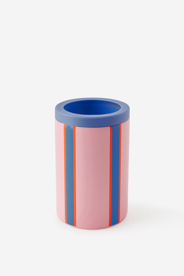 Can Cooler, SUMMER STRIPE / PINK