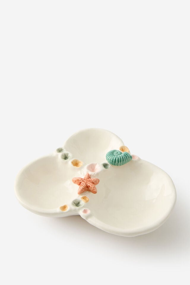 Shaped Storage Tray, MULTI CORAL