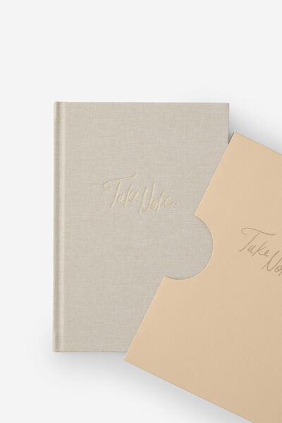 Loft A5 Plain Notebook, Chai Take Note