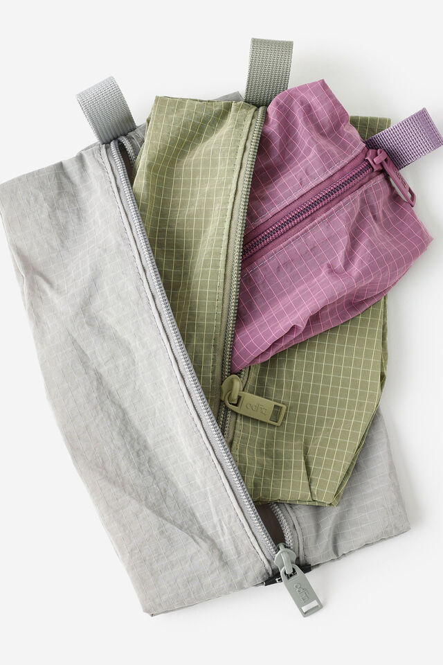 Sorted Pouch Set, MULTI PASTELS