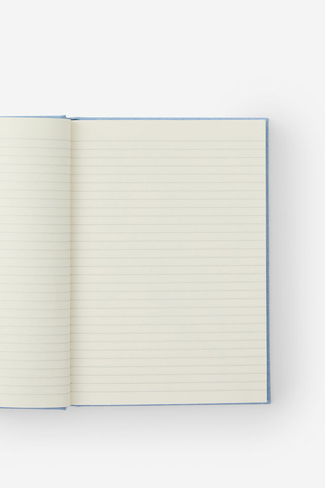 Loft A5 Lined Notebook, Denim Blue Journal