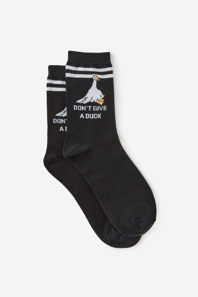 Mid Crew Socks, DON&rsquo;T GIVE A DUCK