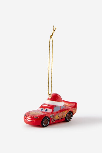 Collab Resin Christmas Ornament, LCN DIS CARS LIGHTNING MCQUEEN