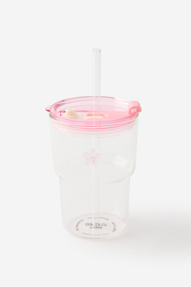 Love A Latte Glass Tumbler, SAKURA ICON