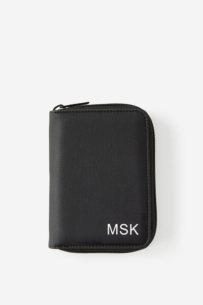 Personalised Traveller Passport Holder Pu, BLACK