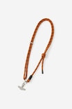 Lanyard Crossbody Strap, BURNT ORANGE/BLACK - example image 1