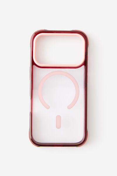 Active Shockproof Case Iphone 17 Pro/18 Pro, STRAWBERRY/CABERNET