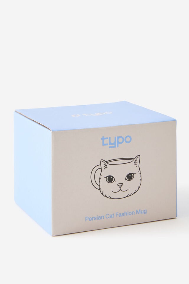 Persian Cat Fashion Mug, WHITE
